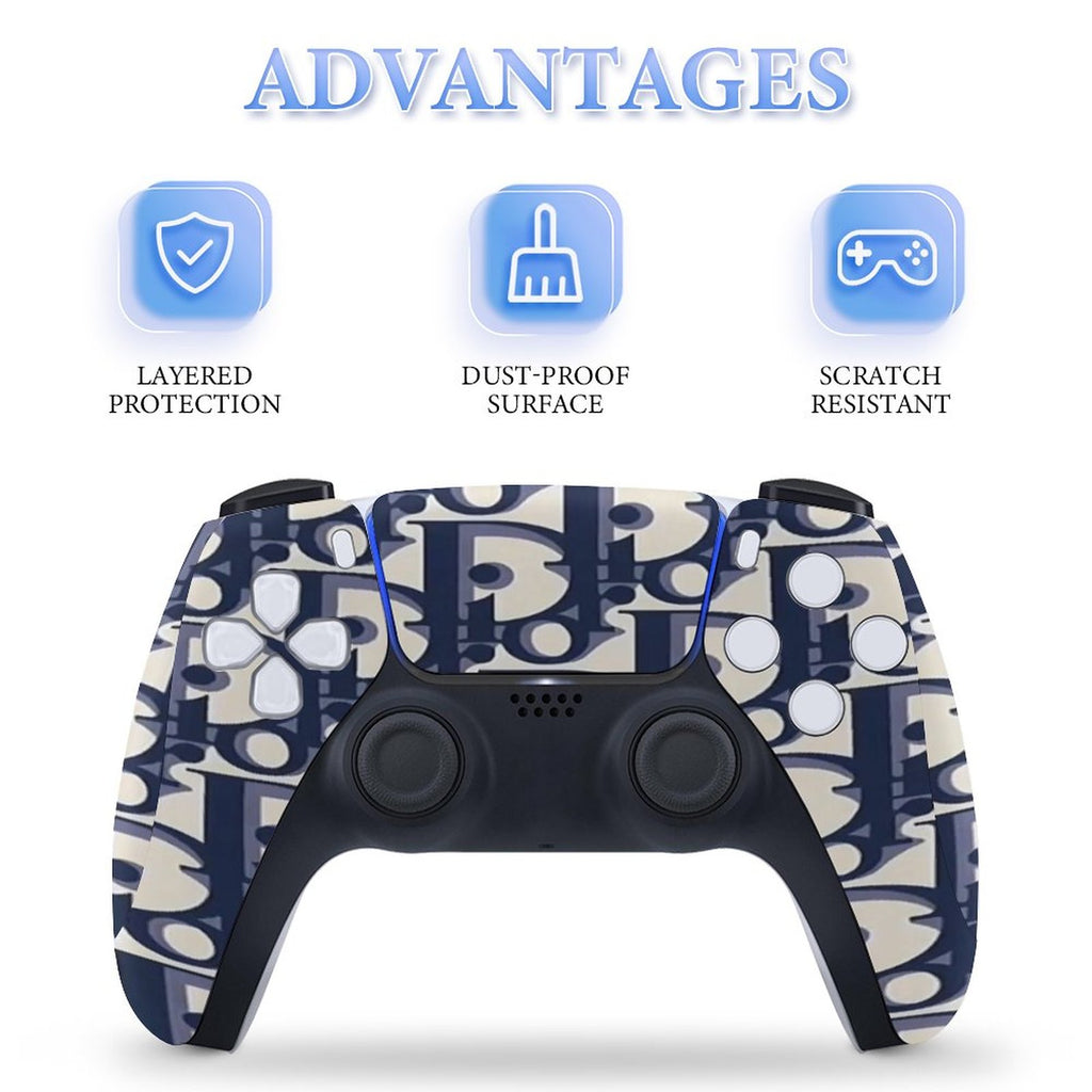 Gamer Wraps "Dior" Sticker Set for PS5 Slim Controller and Console (Digital Edition)