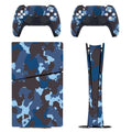 Gamer Wraps "Midnight Storm" Sticker Set for PS5 Slim Controller and Console (Digital Edition)