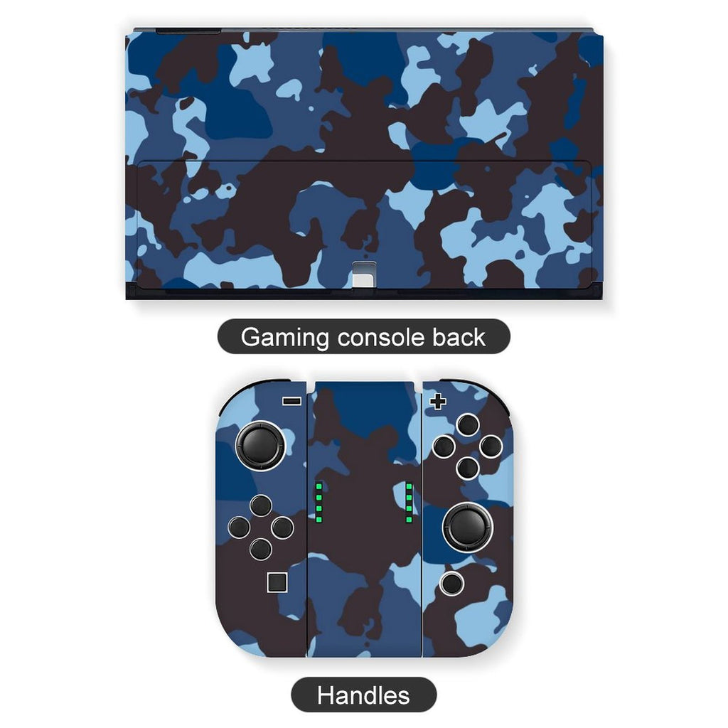 Gamer Wraps "Midnight Storm" Sticker Set for Nintendo Switch OLED Console, Controllers, and Dock