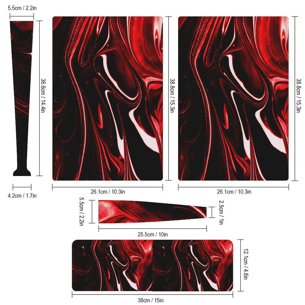Gamer Wraps "Metallic Marble" Sticker Set for PS5 Controller and Console (Digital Edition)