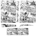 Gamer Wraps "Paper Chase" Sticker Set for PS5 Controller and Console (Dis Version)