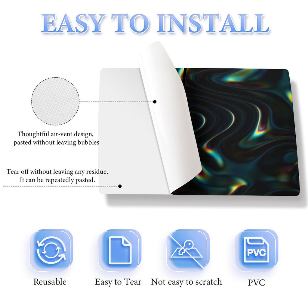 Gamer Wraps "Liquid Swirl" Sticker Set for PS5 Slim Controller and Console (Digital Edition)