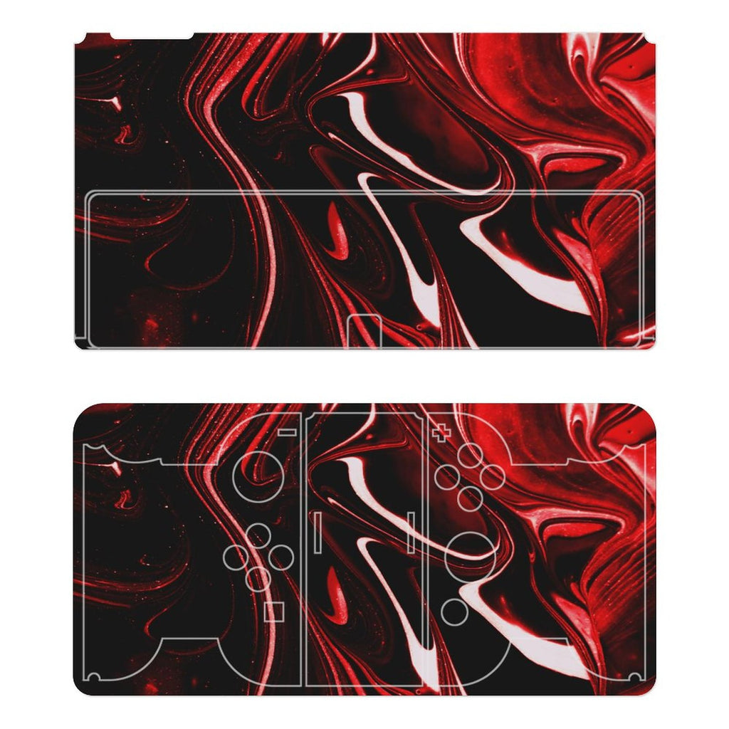 Gamer Wraps "Metallic Marble" Sticker Set for Nintendo Switch OLED Console, Controllers, and Dock