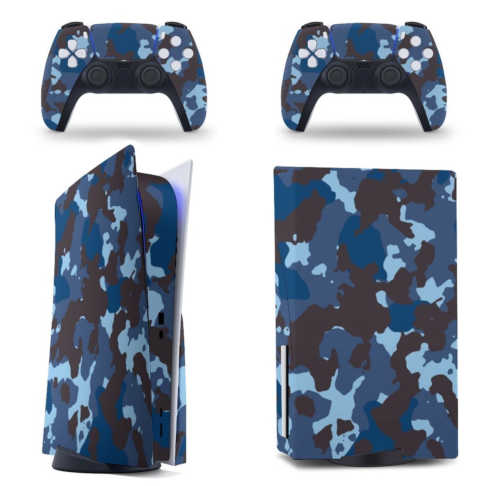 Gamer Wraps "Midnight Storm" Sticker Set for PS5 Controller and Console (Dis Version)