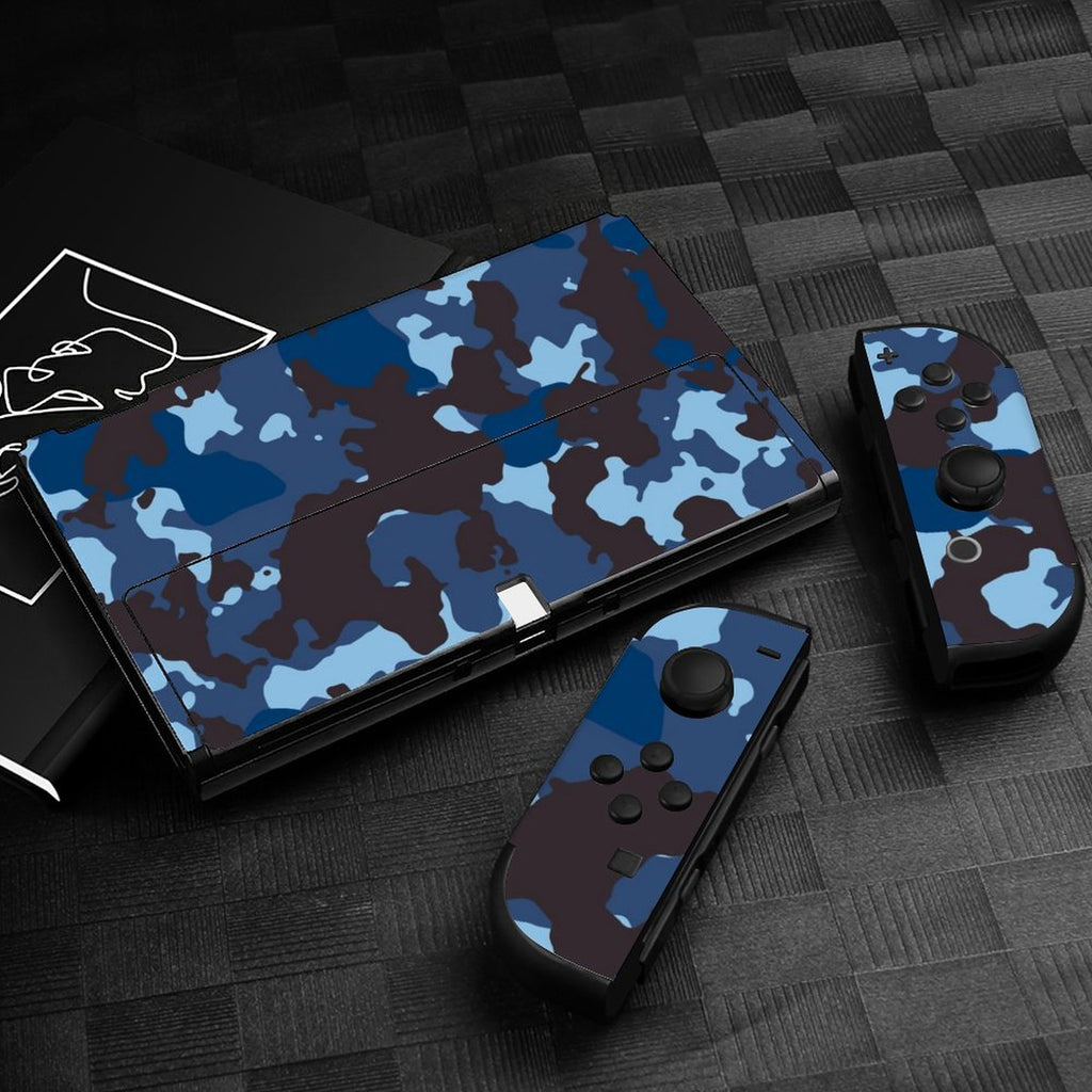 Gamer Wraps "Midnight Storm" Sticker Set for Nintendo Switch OLED Console, Controllers, and Dock