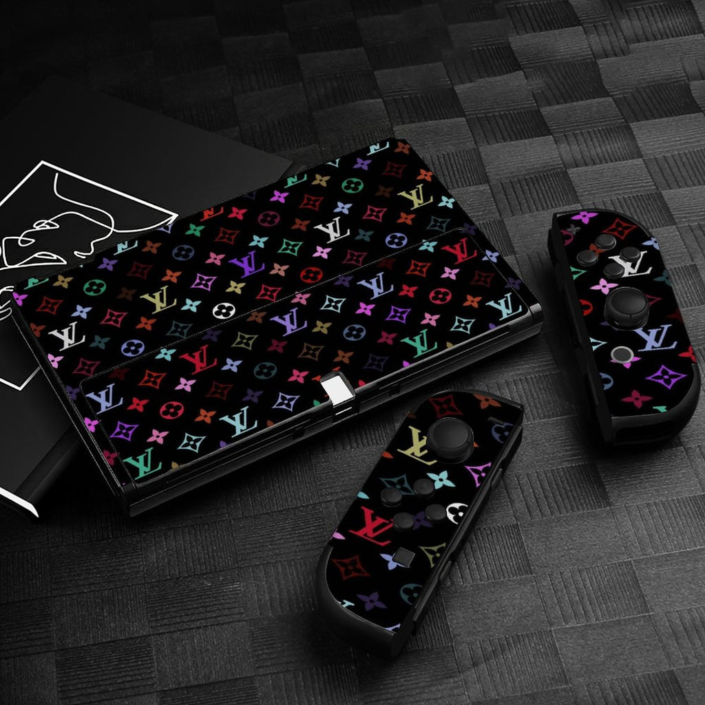 Gamer Wraps "Lui V" Sticker Set for Nintendo Switch OLED Console, Controllers, and Dock