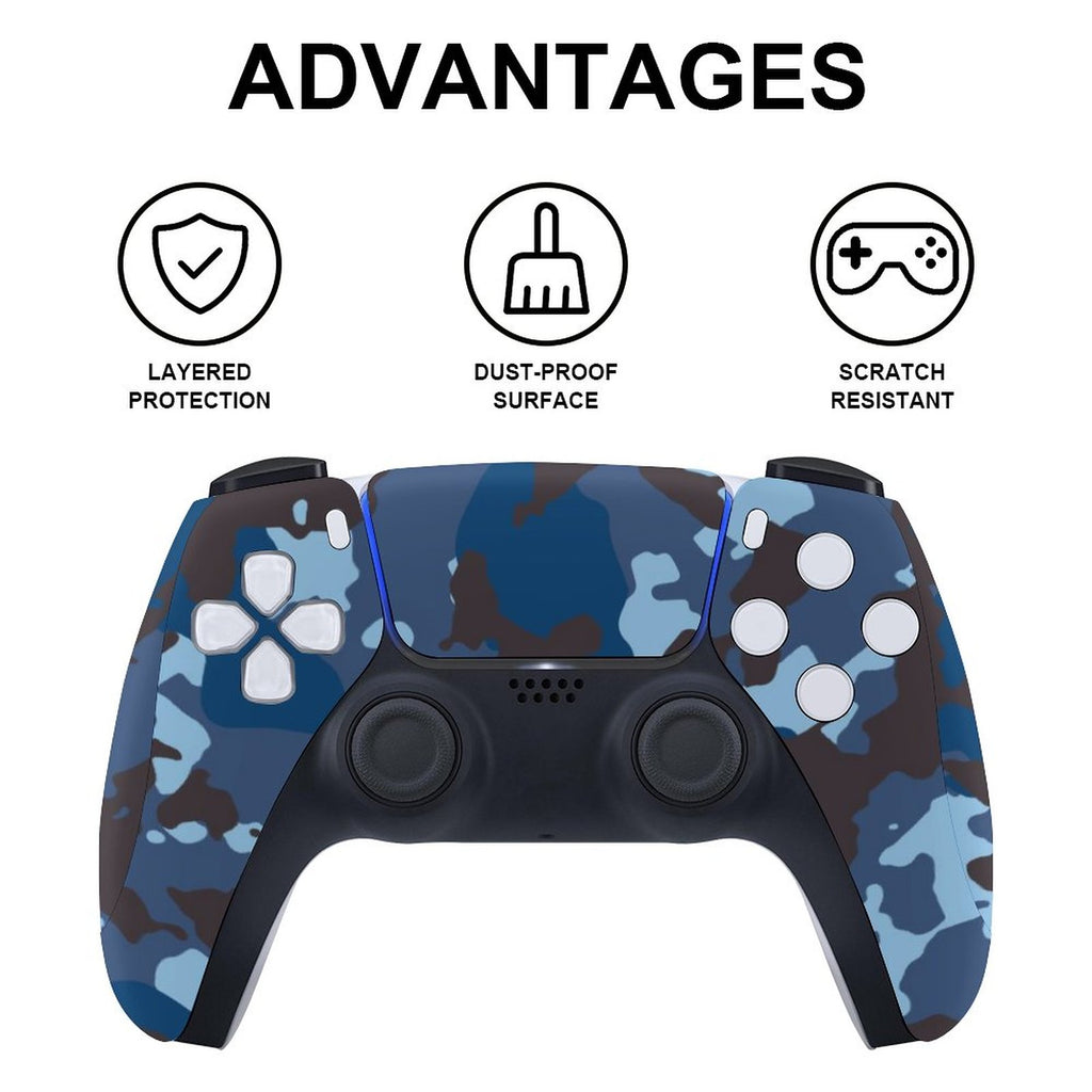 Gamer Wraps "Midnight Storm" Sticker Set for PS5 Controller and Console (Dis Version)