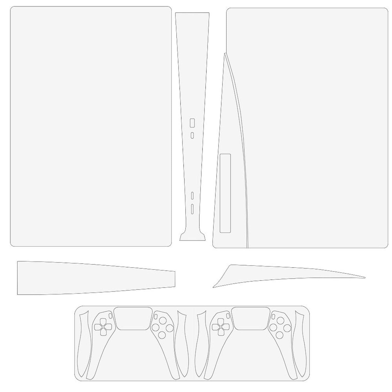 Create Your Own Custom Sticker Set for PS5 Controller and Console (Dis Version)