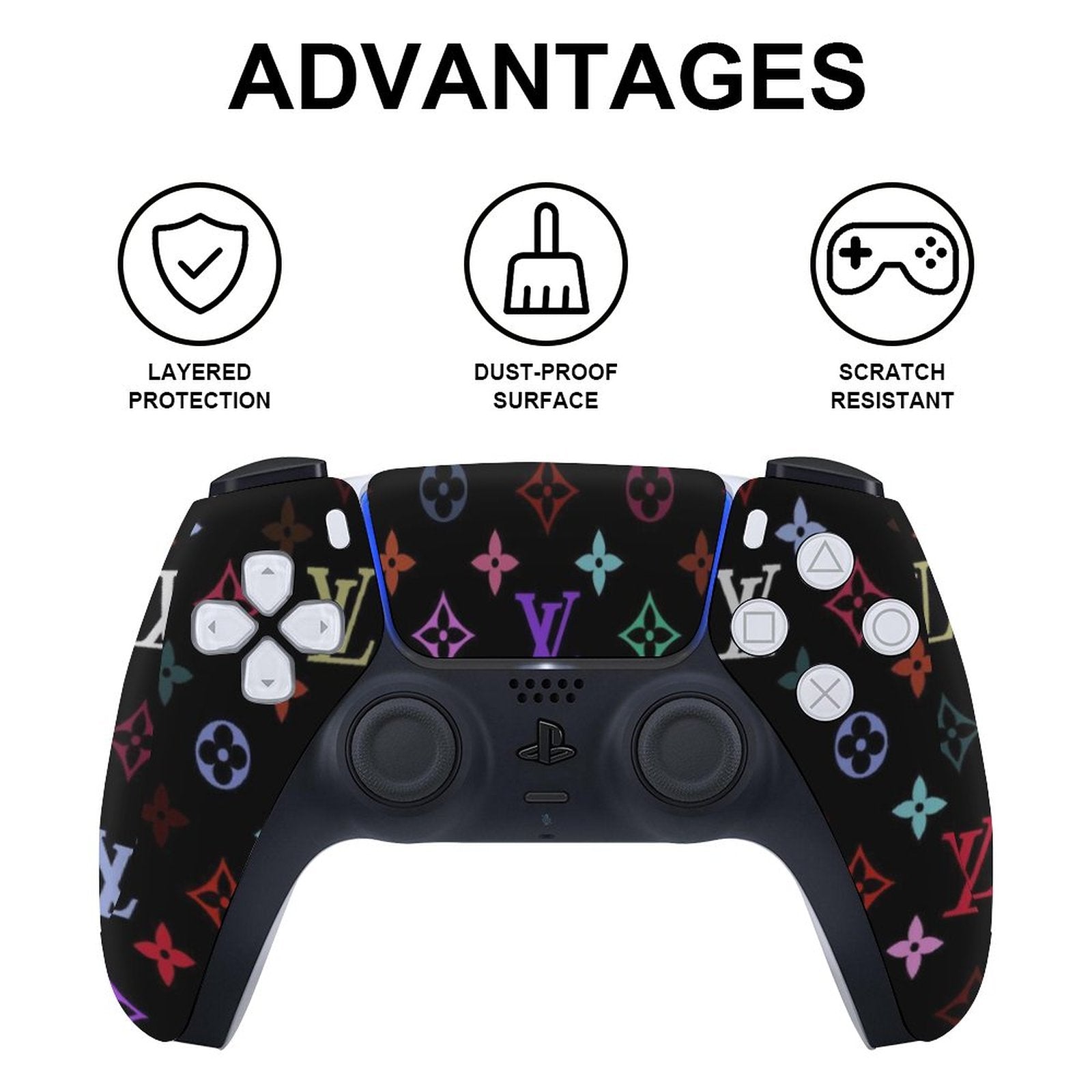 Gamer Wraps "Lui V" Sticker Set for PS5 Controller and Console (Digital Edition)