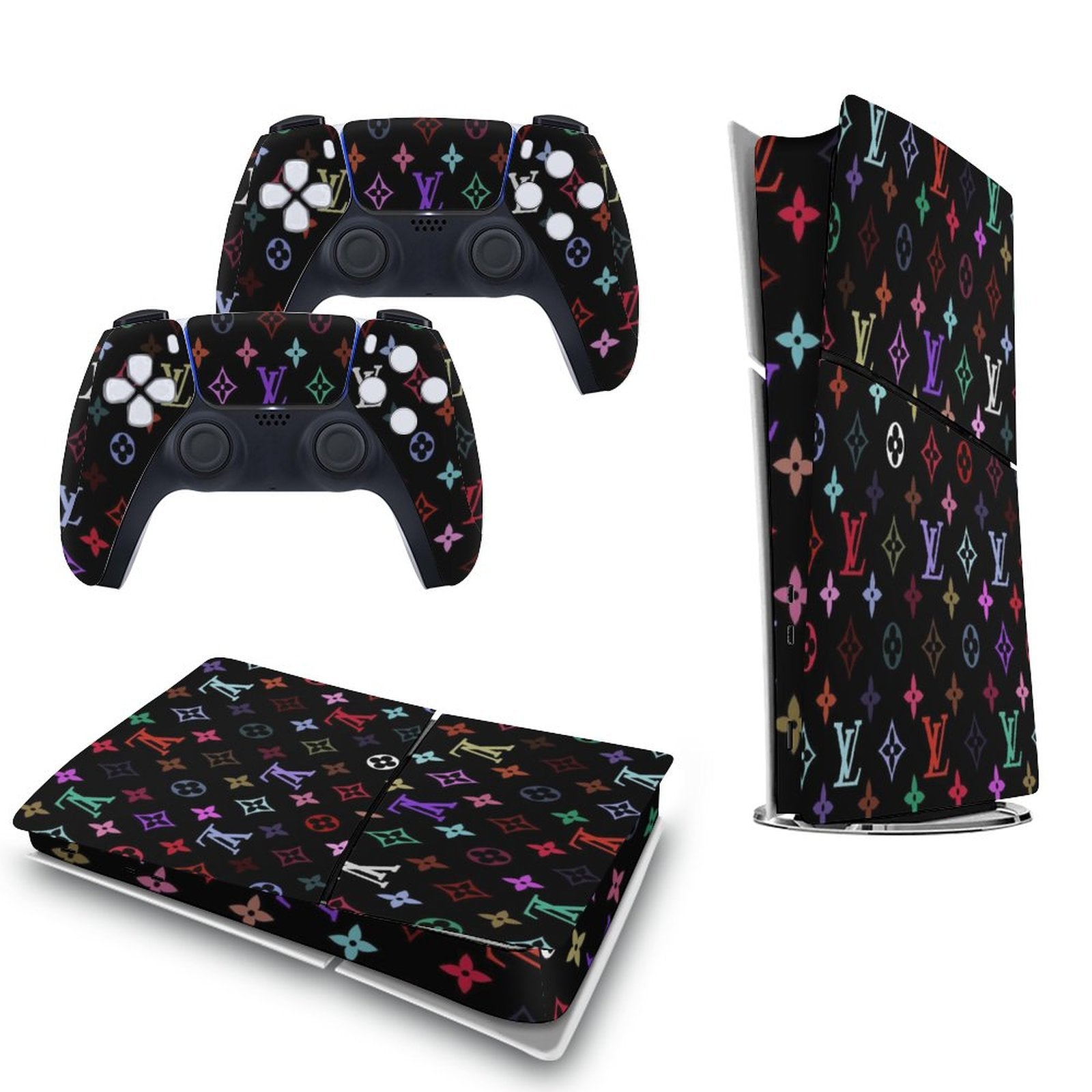 Gamer Wraps "Lui V" Sticker Set for PS5 Slim Controller and Console (Digital Edition)