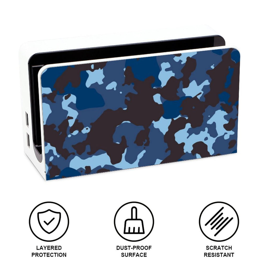 Gamer Wraps "Midnight Storm" Sticker Set for Nintendo Switch OLED Console, Controllers, and Dock