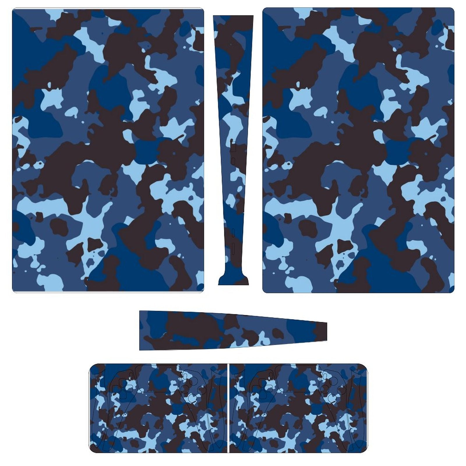 Gamer Wraps "Midnight Storm" Sticker Set for PS5 Controller and Console (Digital Edition)