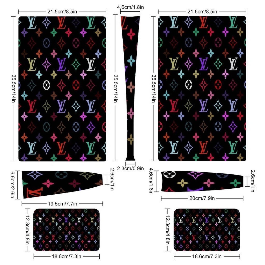 Gamer Wraps "Lui V" Sticker Set for PS5 Slim Controller and Console (Digital Edition)