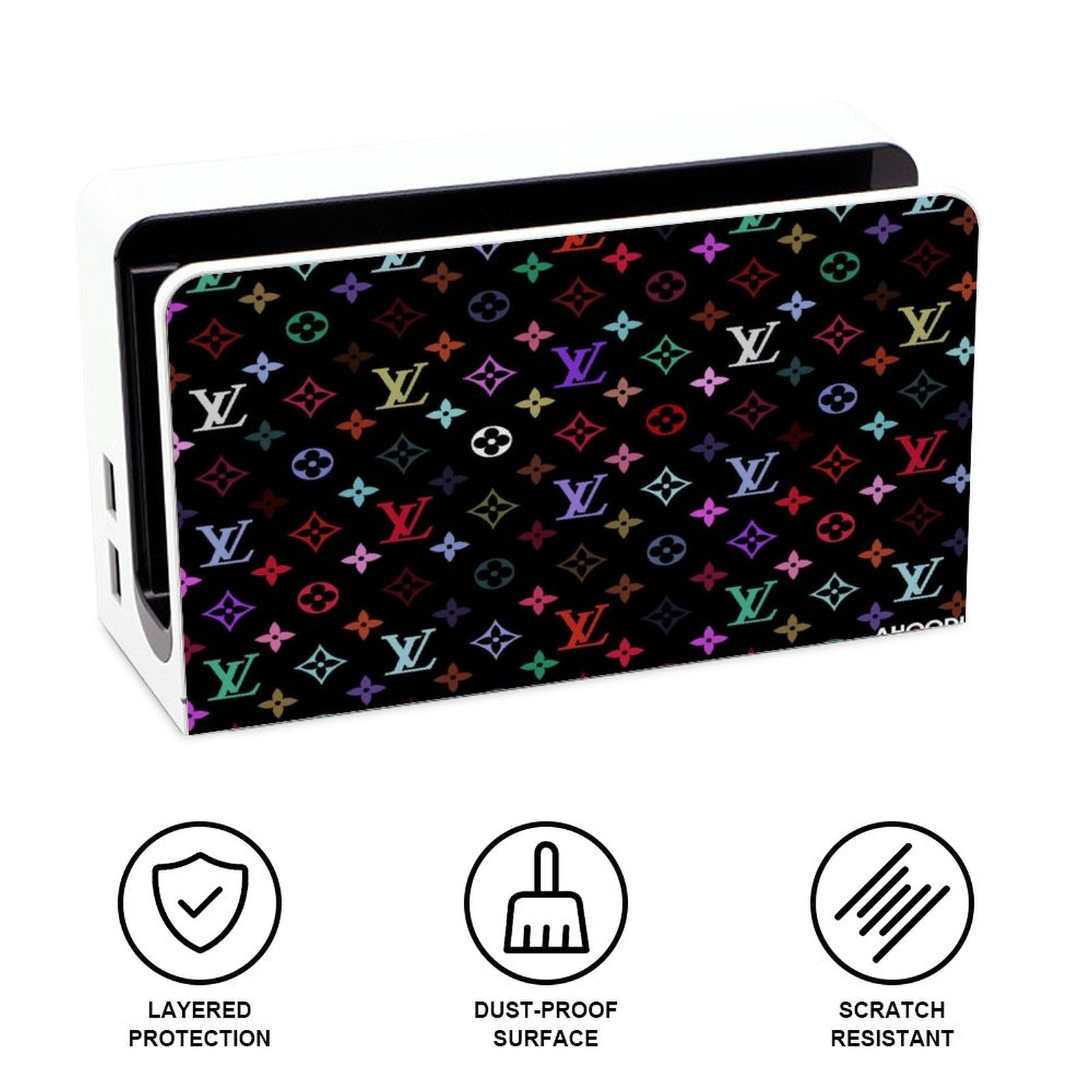 Gamer Wraps "Lui V" Sticker Set for Nintendo Switch OLED Console, Controllers, and Dock