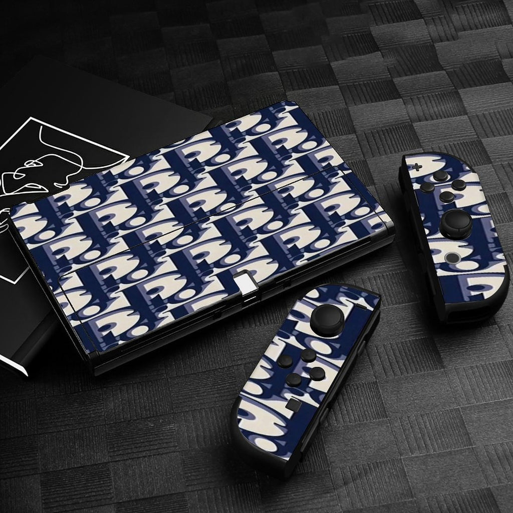 Gamer Wraps "Dior" Sticker Set for Nintendo Switch OLED Console, Controllers, and Dock