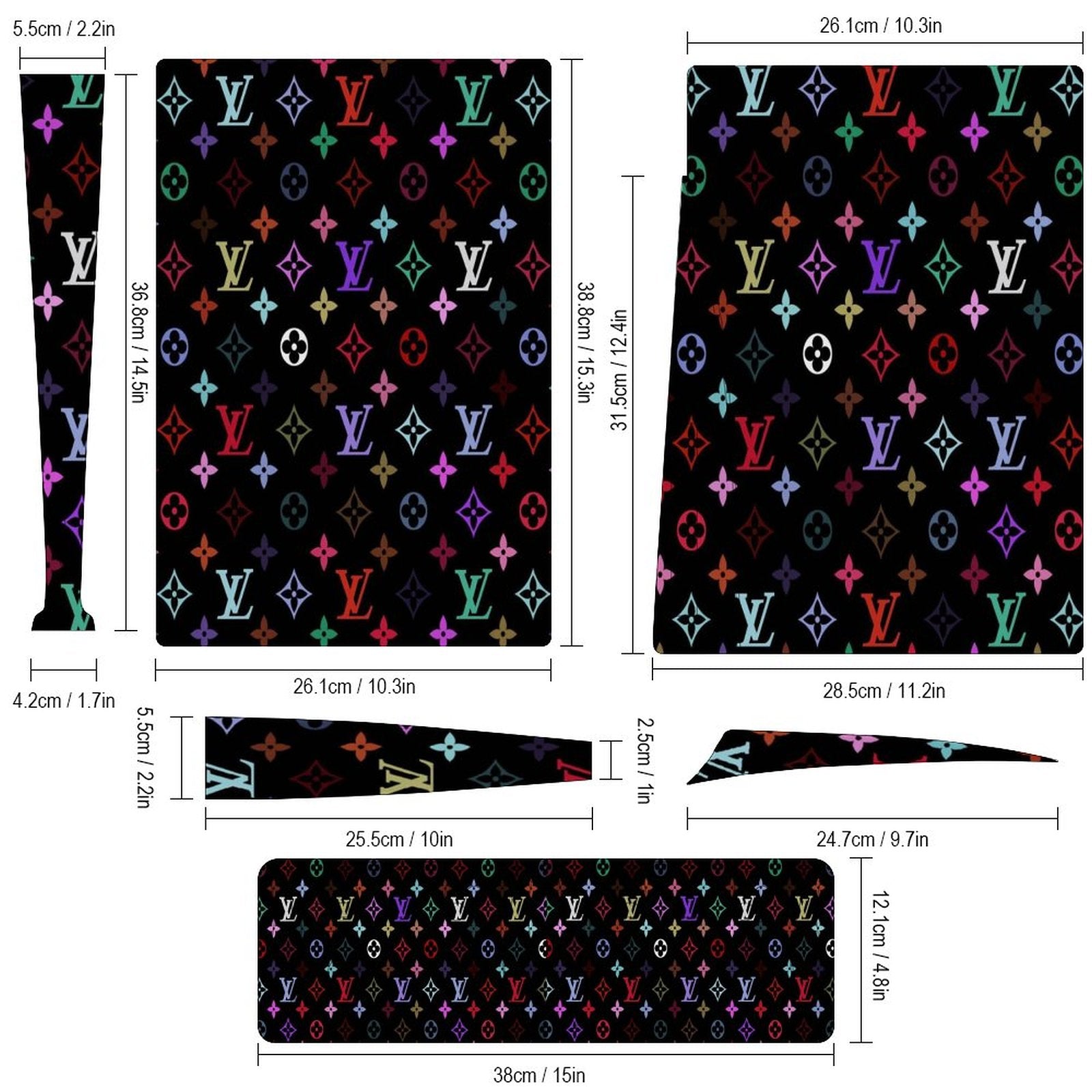 Gamer Wraps "Lui V" Sticker Set for PS5 Controller and Console (Dis Version)