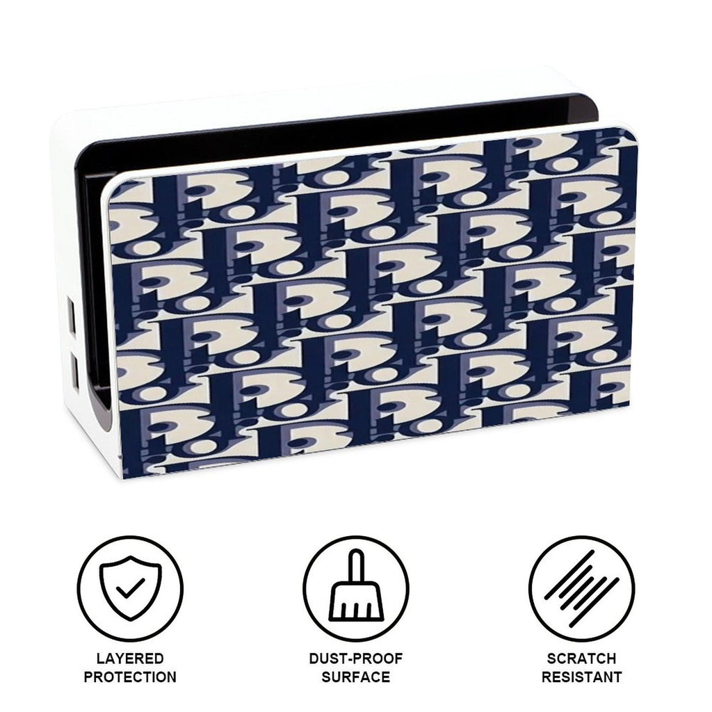 Gamer Wraps "Dior" Sticker Set for Nintendo Switch OLED Console, Controllers, and Dock