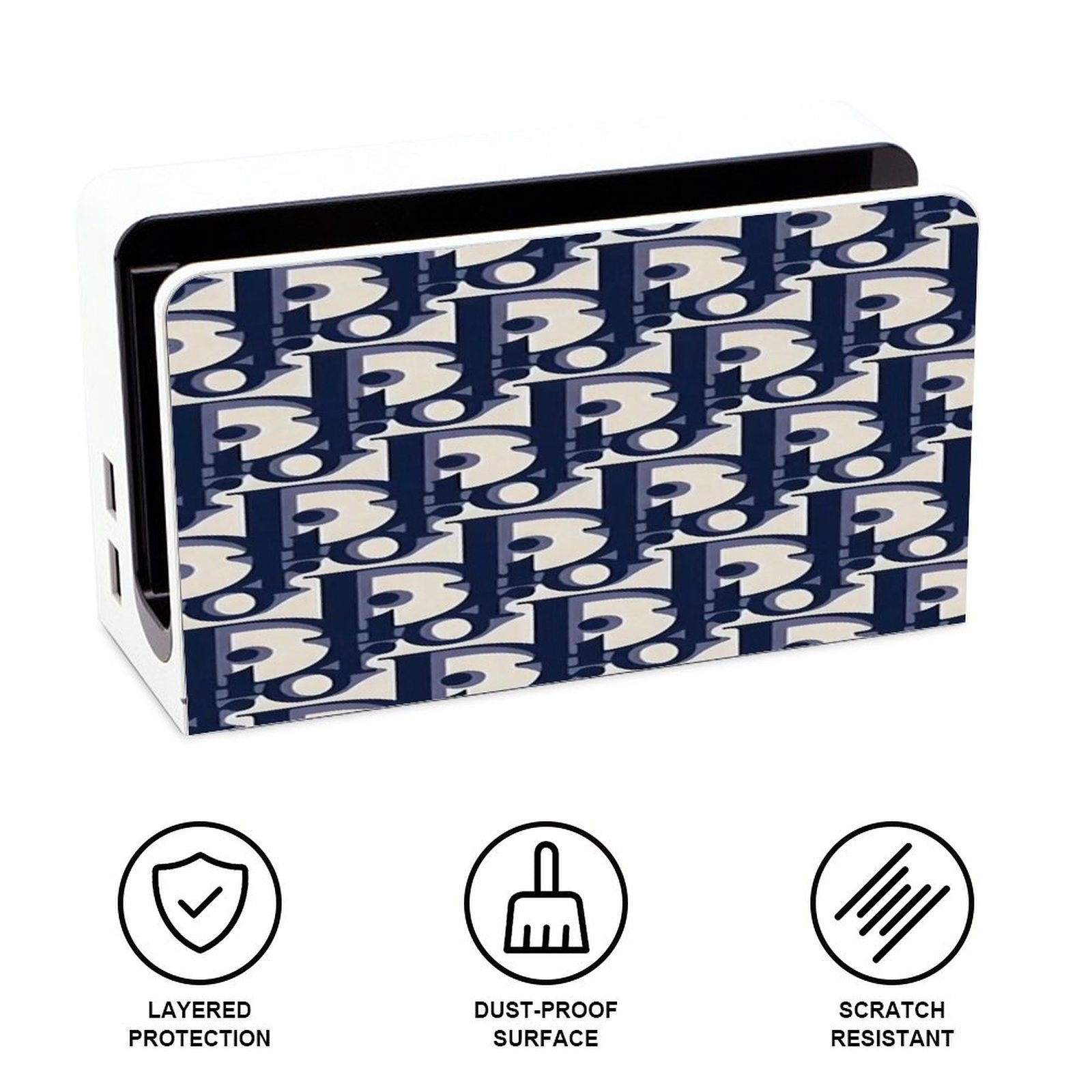 Gamer Wraps "Dior" Sticker Set for Nintendo Switch OLED Console, Controllers, and Dock