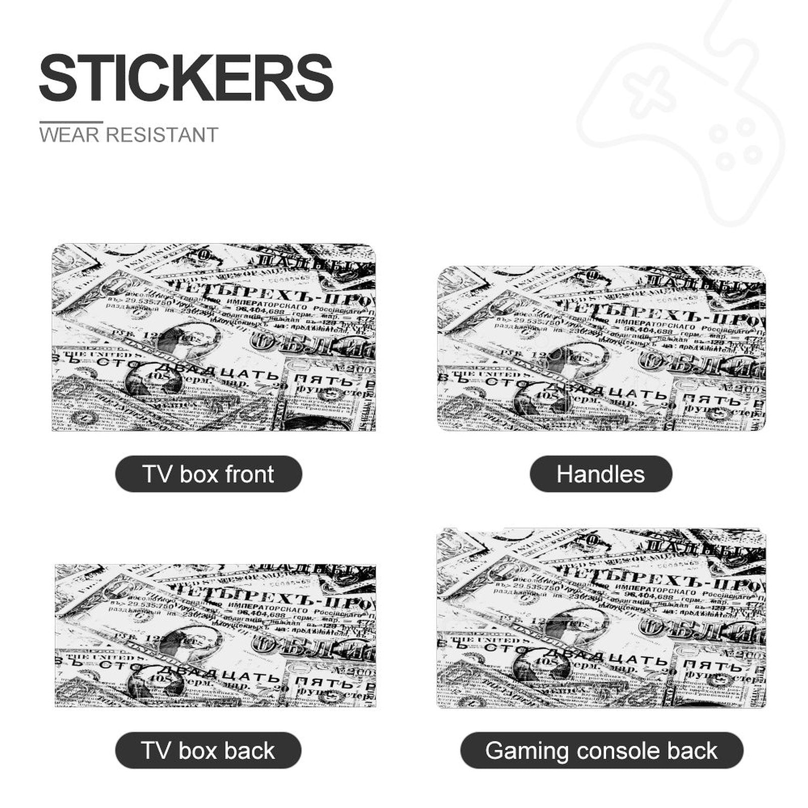 Gamer Wraps "Paper Chase" Sticker Set for Nintendo Switch OLED Console, Controllers, and Dock