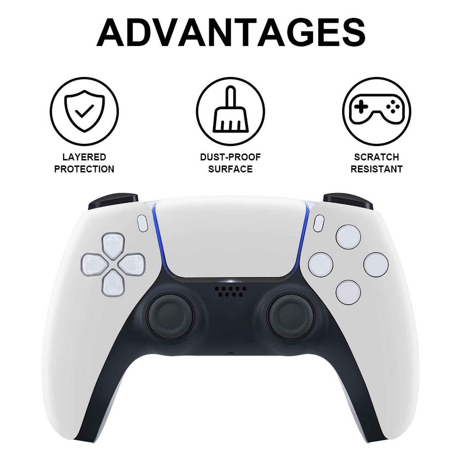 Create Your Own Custom Sticker Set for PS5 Controller and Console (Dis Version)