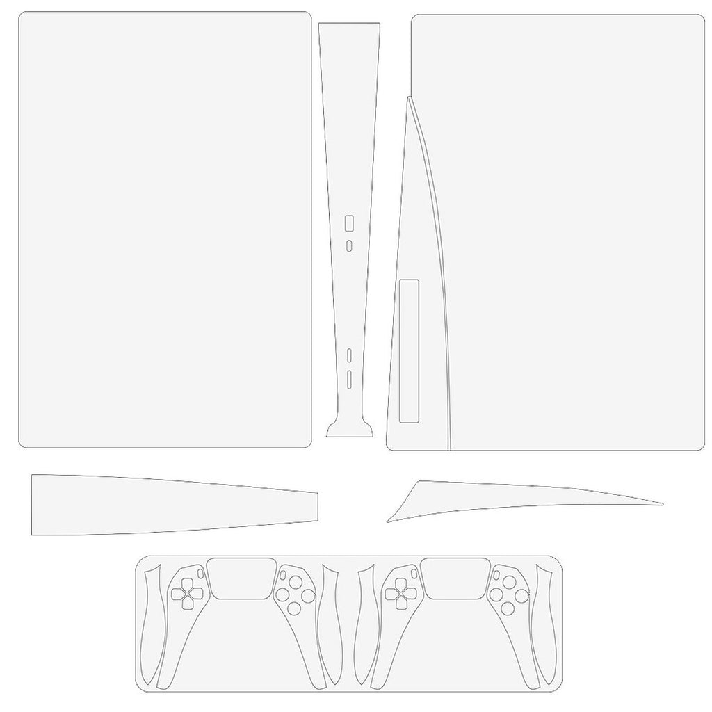 Create Your Own Custom Sticker Set for PS5 Controller and Console (Dis Version)